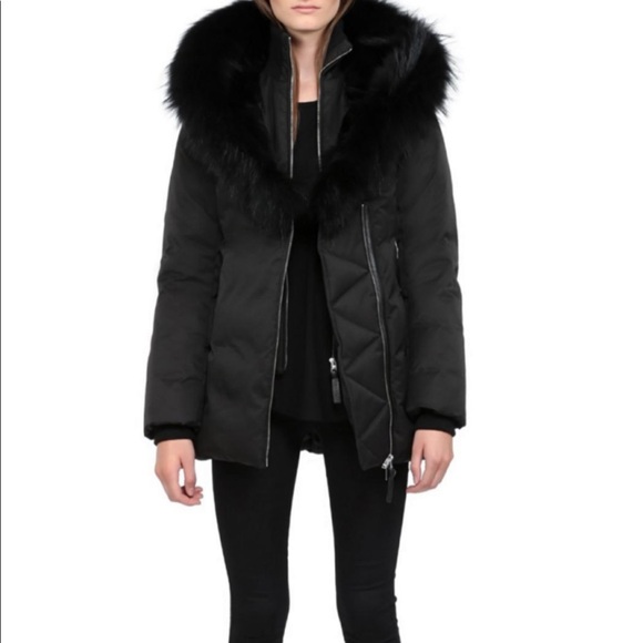Mackage Priya Winter Down Coat with Black Fur - Picture 2 of 9